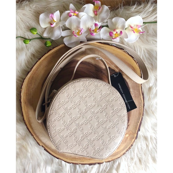 NWT French Connection Round Box Mini Crossbody Bag - Picture 1 of 8